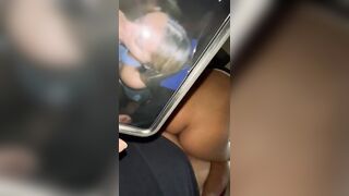 White Woman with Black Man: I rode my husband’s cock while he watched a video of me sucking a stranger’s BBC at the sex theater #3