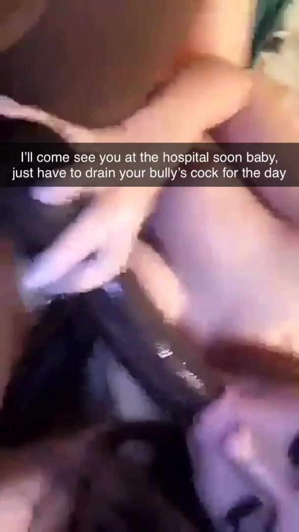 She can't resist draining her bbc master