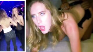 White Woman with Black Man: Before vs After the Club #4