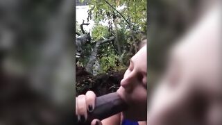 White Women with Black Dick: Taking a break during hiking #2