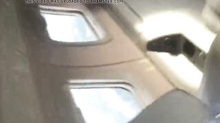 White Woman with Black Man: Fucked on an airplane #3