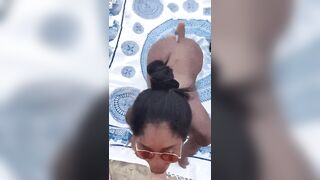 Black Chicks and White Dicks: Sucking a dick in public #2