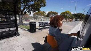 Black Chicks and White Dicks: Bang Bus - Willow Ryder - Throat Goat #2