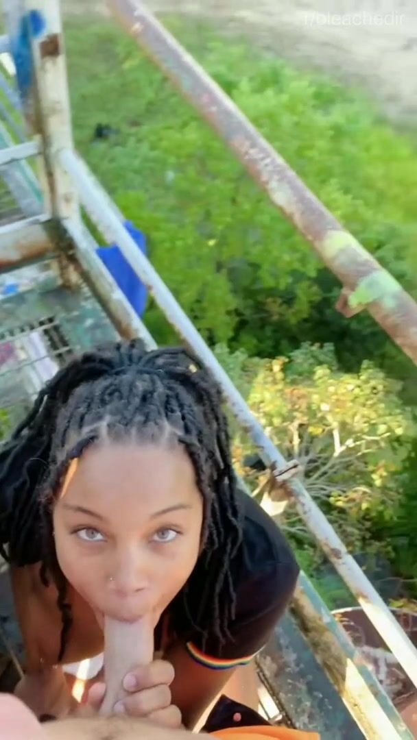 Outdoor Blowjob in a Park