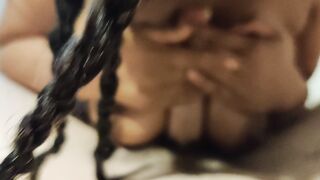 Black Chicks and White Dicks: She couldn't get enough of this big white cock #3