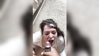 Interracial: Beautiful facial on a beautiful girl #2