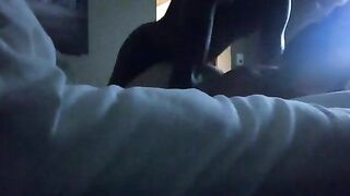 Interracial: My husband was hours away and he was my first BBC. I honestly lost count of how many times he made me cum that night. #2