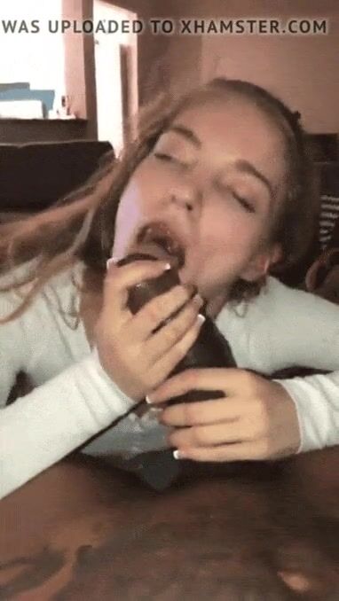 She can't help it...she loves to rub that bbc all over her face and body