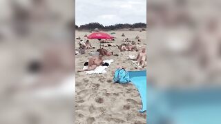 Interracial: Black girl sucking dick on the beach #4