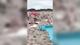 Interracial: Blowjob on a Public Beach #4