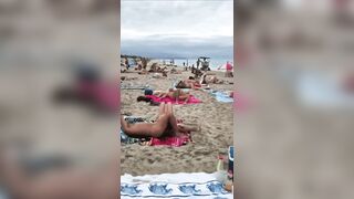 Interracial: Blowjob on a Public Beach #3