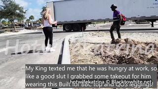 Meeting Her Man At Work