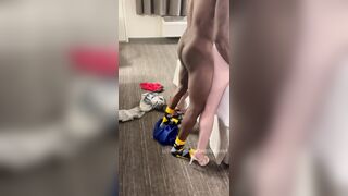 Interracial: My bull takes me from behind while my husband watches him take me #3