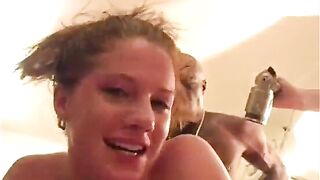 Interracial: White chick gangbanged and dvp by BBC's #3