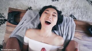 Asian Girls and White Cocks: She loves his cum #3